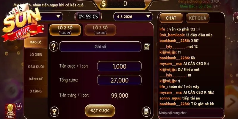 Lô Đề Sunwin luôn được tin tin chọn nhờ những ưu thế nổi bật